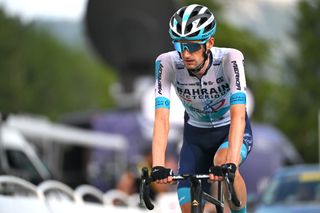 COL DE LA COUILLOLE FRANCE JULY 20 Wout Poels of Belgium and Team Bahrain Victorious crosses the finish line during the 111th Tour de France 2024 Stage 20 a 1328km stage from Nice to Col de la Couillole 1676m UCIWT on July 20 2024 in Col de la Couillole France Photo by Tim de WaeleGetty Images