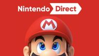An image of the Nintendo Direct logo and Mario