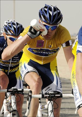 Wouter Mol leads the race, Tour of Qatar 2010, stage 4