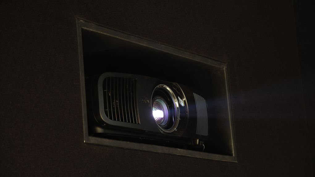 Sony projector from Hove home theater installation by Dr Smart Homes and AWE Europe
