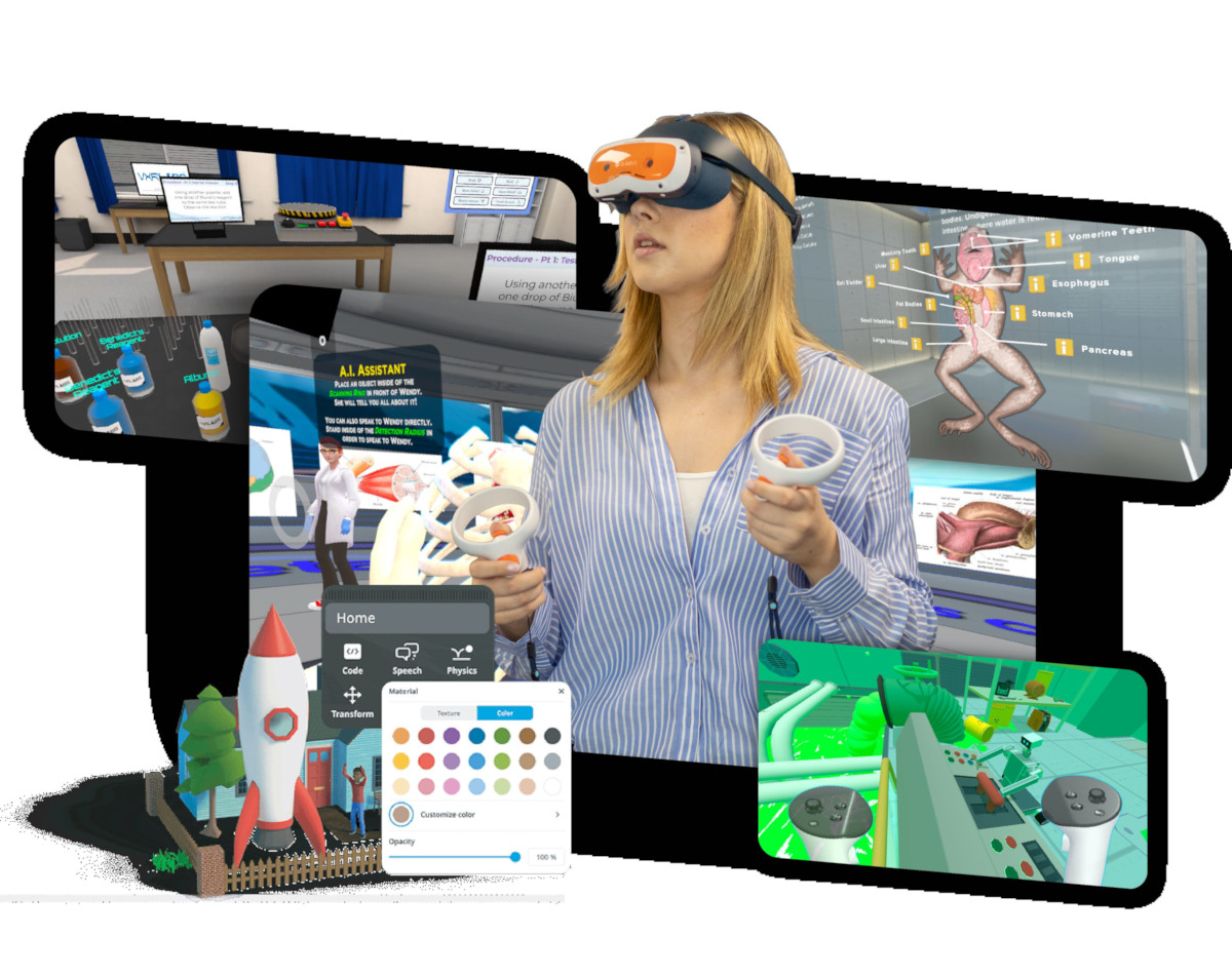 Avantis Education student with VR