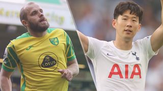 Teemu Pukki of Norwich and Son Heung-Min of Tottenham Hotspur could both feature in the Norwich vs Tottenham live stream