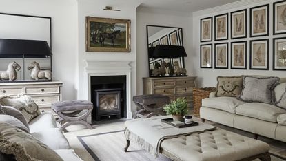 living room in elegant surrey house