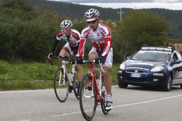 Arkimedes Arguelyes (Katusha) and Canadian champion Will Routley (Team Spidertech p/b c10) on the attack.
