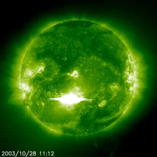 Halloween Solar Flare of October 2003