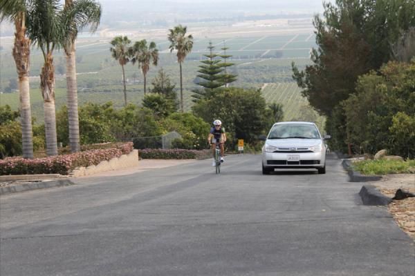 Cooke on the climb.