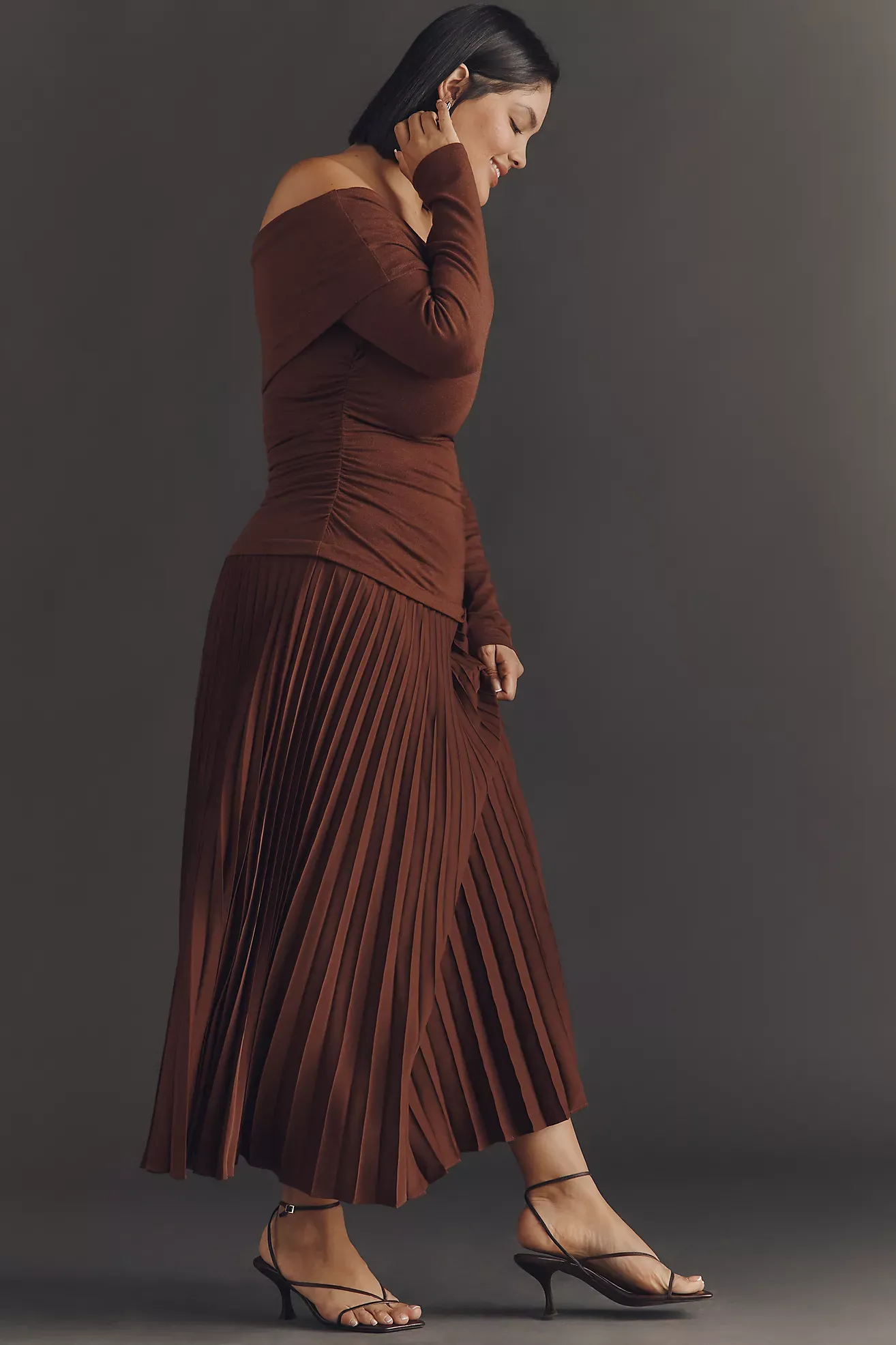 Astr the Label Plus Tanaia Off-Shoulder Midi Dress