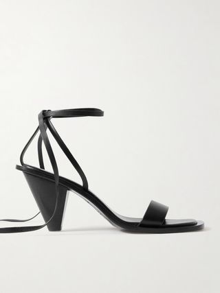 Tie-Detailed Leather Sandals