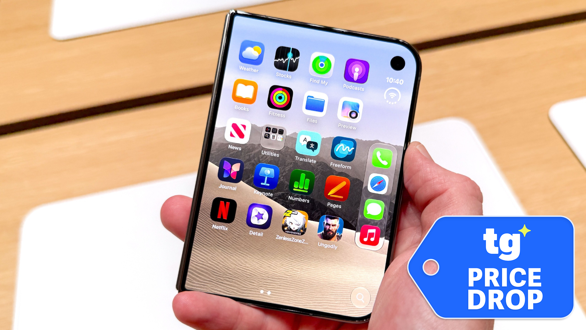 iPhone Duo held in hand