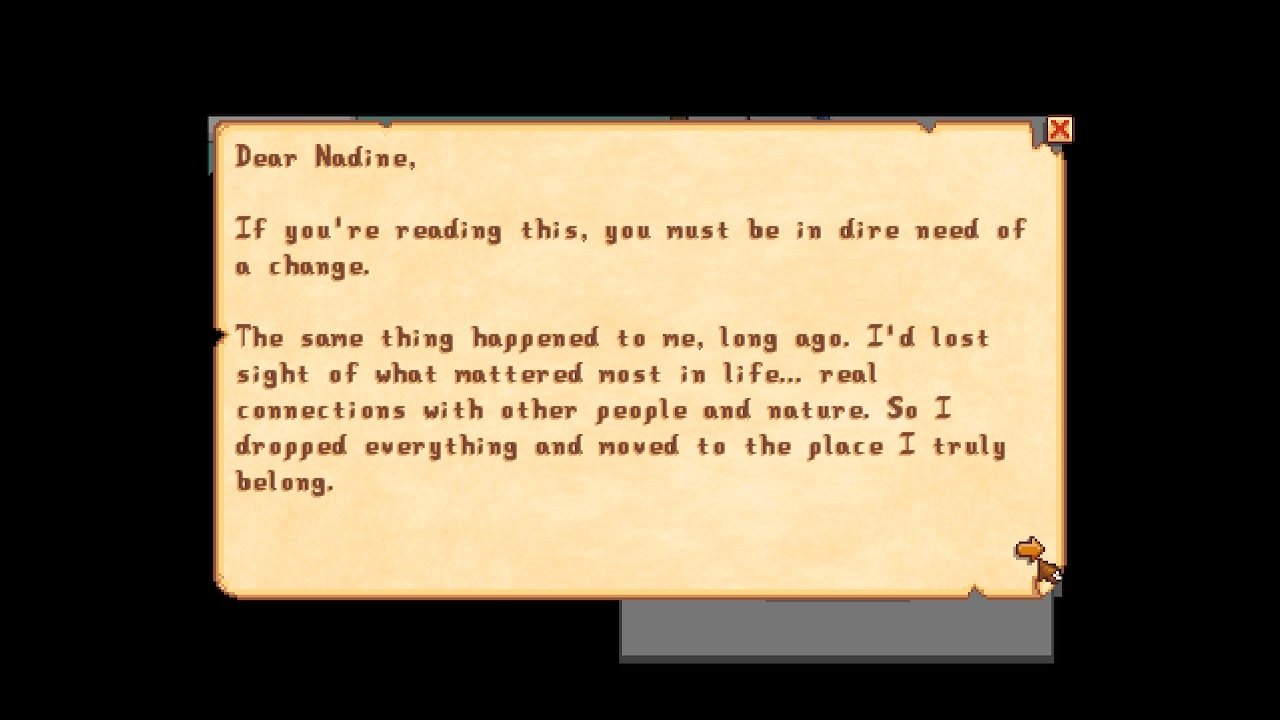 Stardew Valley Letter