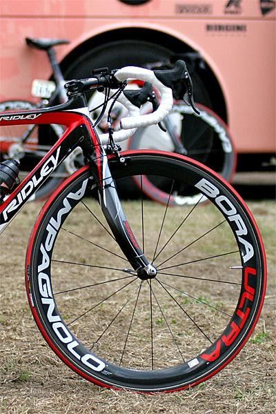 The Ridley features more Campagnolo