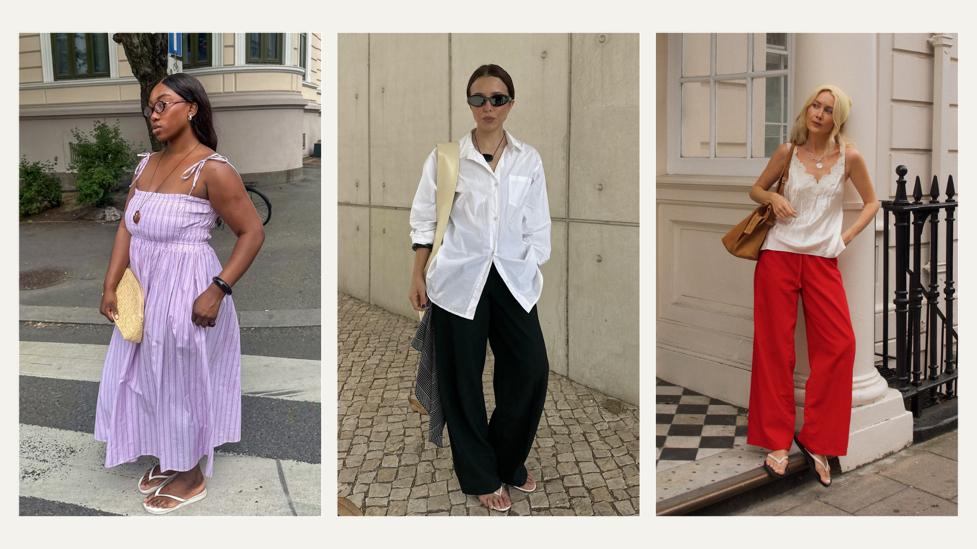 White sandals outfits