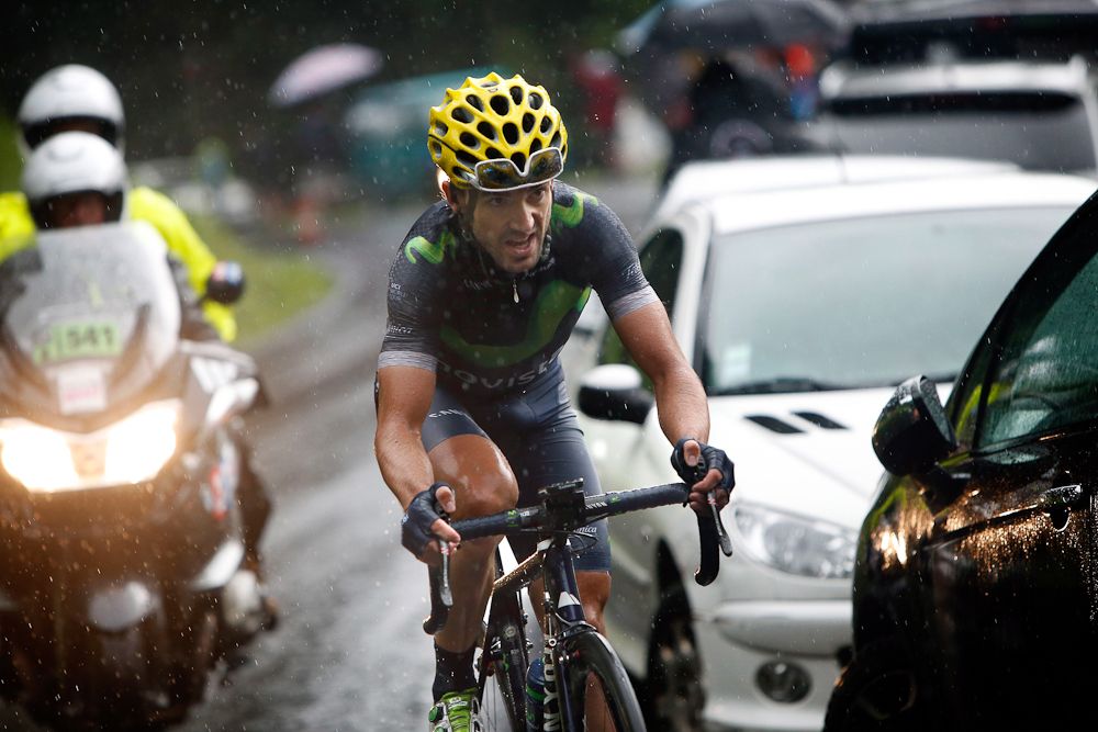 Ion Izagirre climbs Col de Jeux Plane during stage 20 of the Tour de France