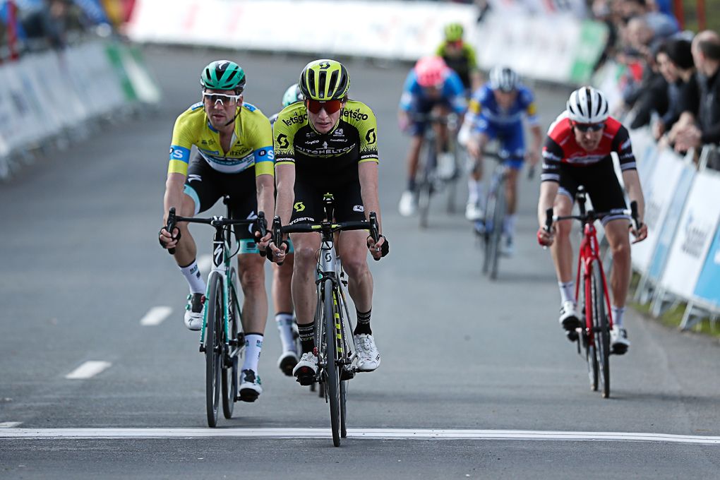 Max Schachmann finishes stage 5 at Pais Vasco