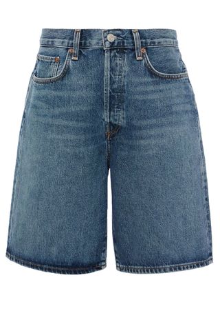 Risha Low-Rise Denim Bermuda Shorts