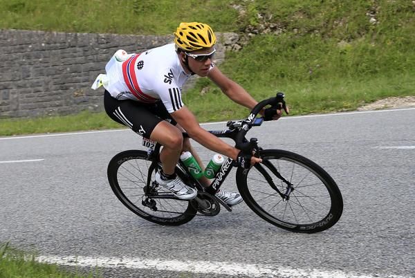 Edvald Boasson Hagen busting out of his numbers with bottles