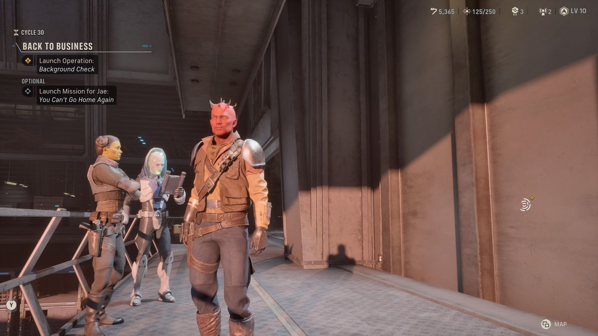 Zero Company screenshot showing operators standing on balcony