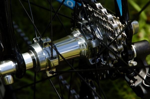 Swift's Pinarello was running a Shimano Dura Ace 7900 (11-23) cassette after Sunday evening's criterium.