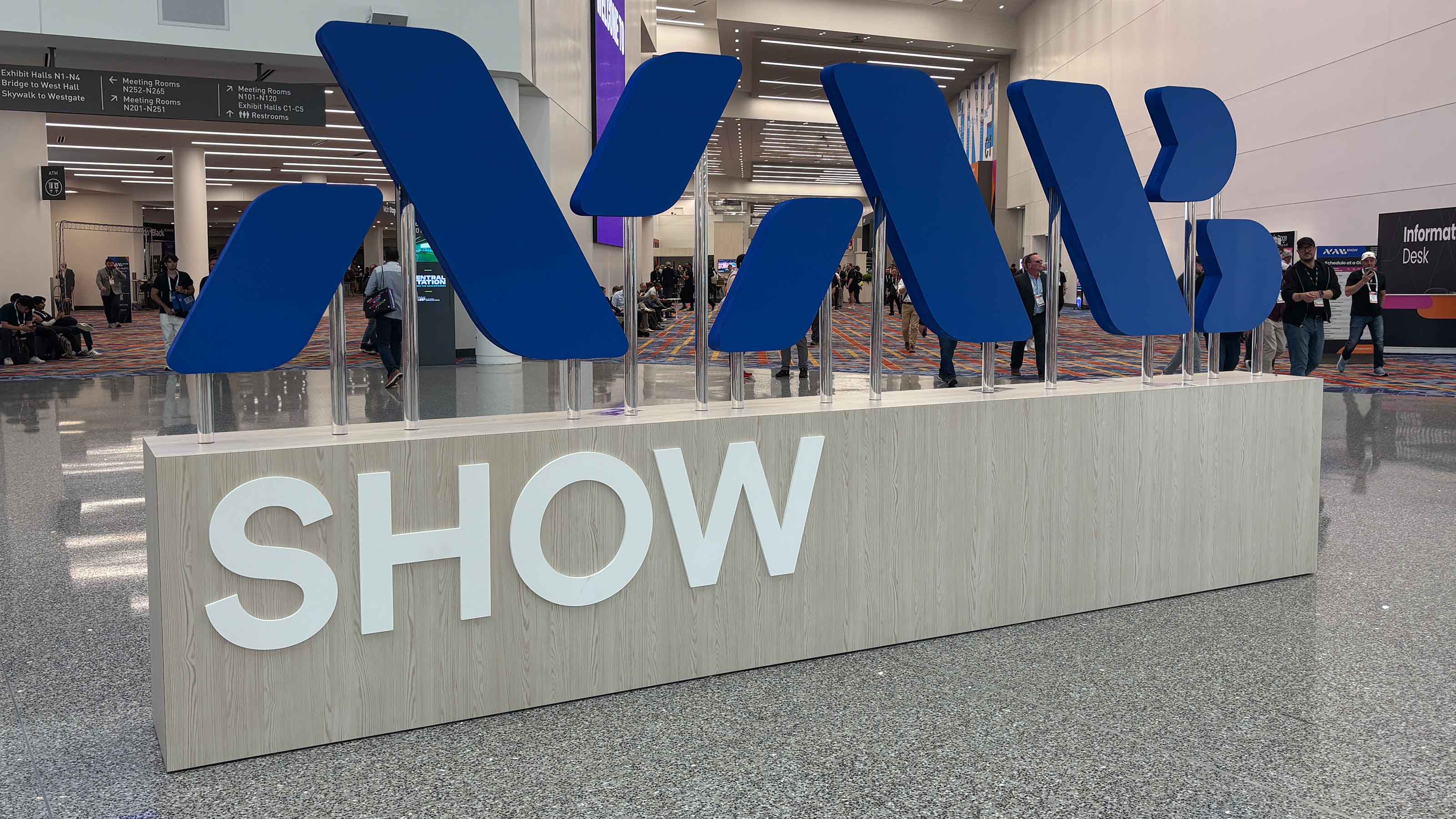 NAB Show Sign in LVCC Central Hall 2026