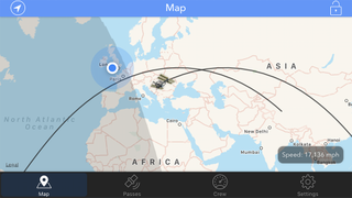 The ISS Finder app gives maps and alerts just before a pass. Credit: Jamie Carter