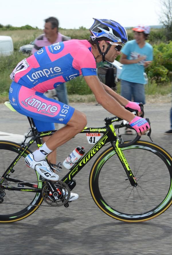 Michele Scarponi (Lampre-ISD) on stage 13 of the 2012 Tour de France