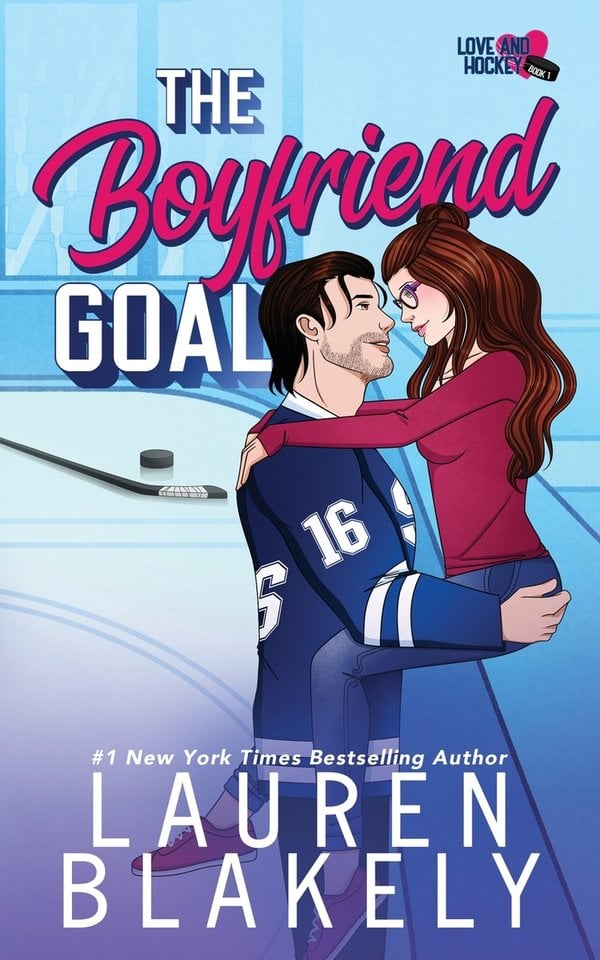 The book cover of 'The Boyfriend Goal' by Lauren Blakely