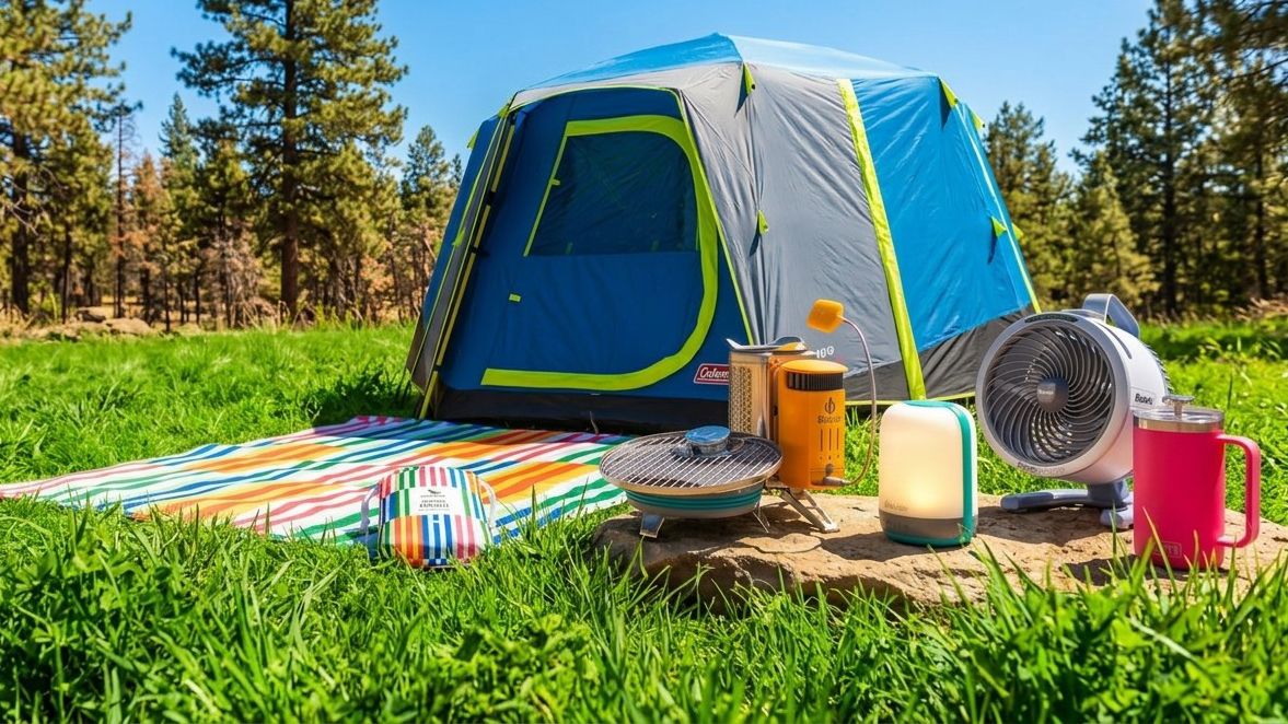 I'm an outdoors expert — here's what I'd pack for the ultimate glamping weekend, including a color-change lantern, an Insta-friendly octagonal tent, and the snuggliest sleeping bag in the world