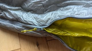 Rab Mythic 400 sleeping bag zip