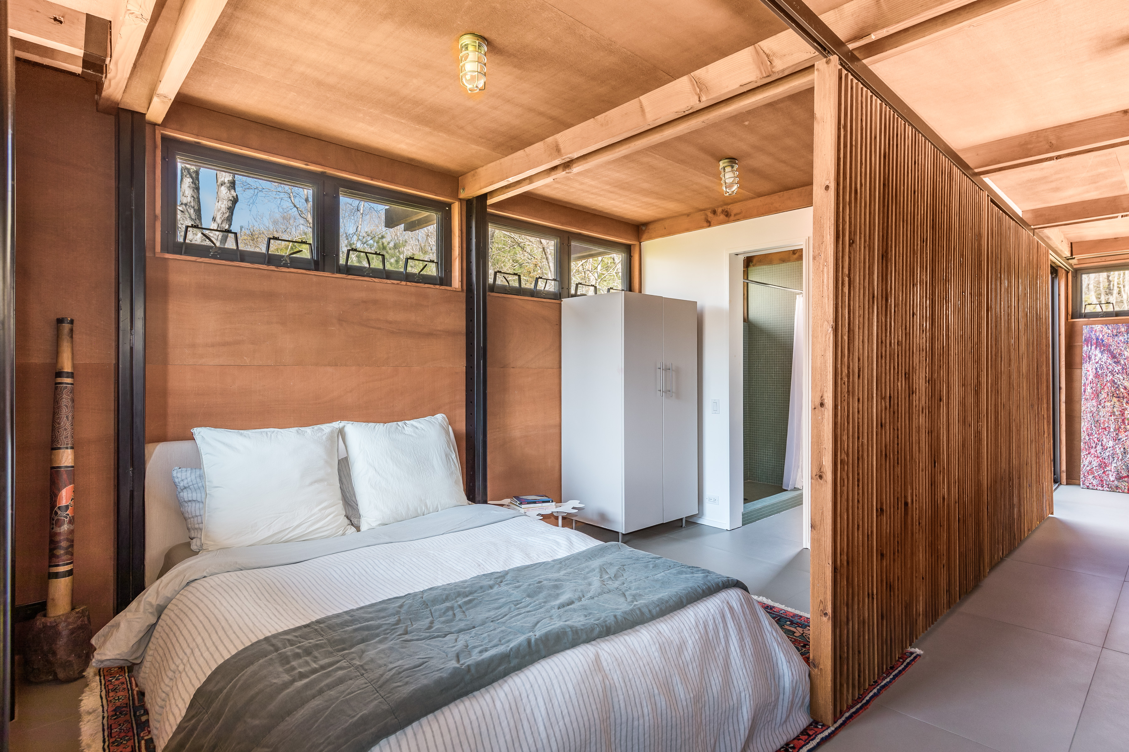 One of the modest sleeping areas in the house