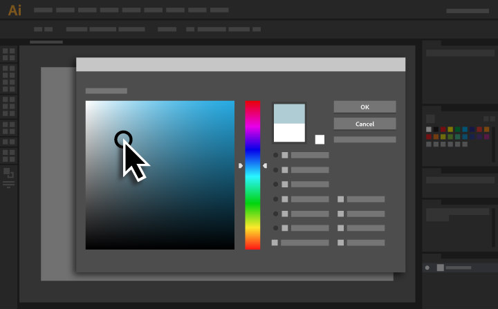 Adobe Illustrator colour picker tutorial
