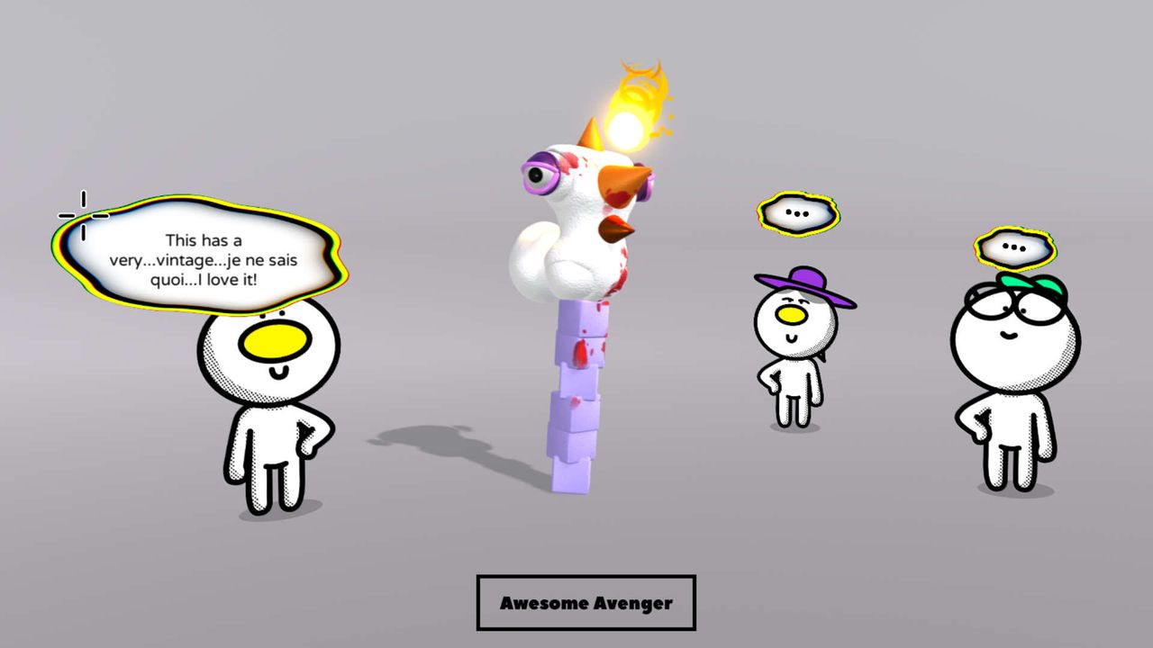 My fire-laden chicken/block creation