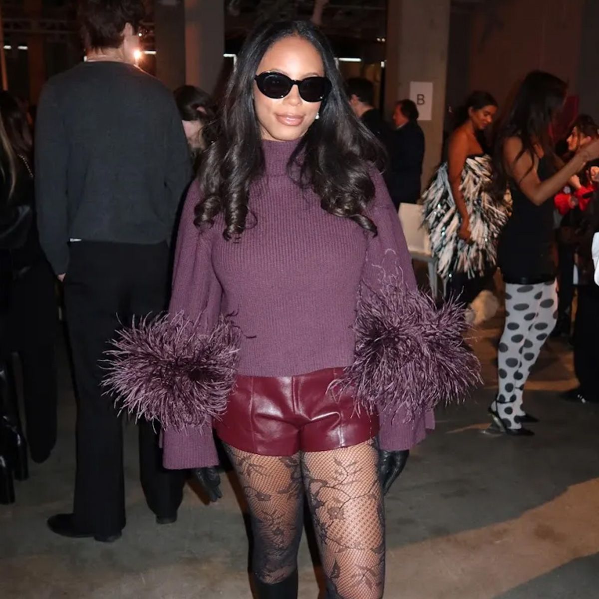 sierra mayhew attending new york fashion week