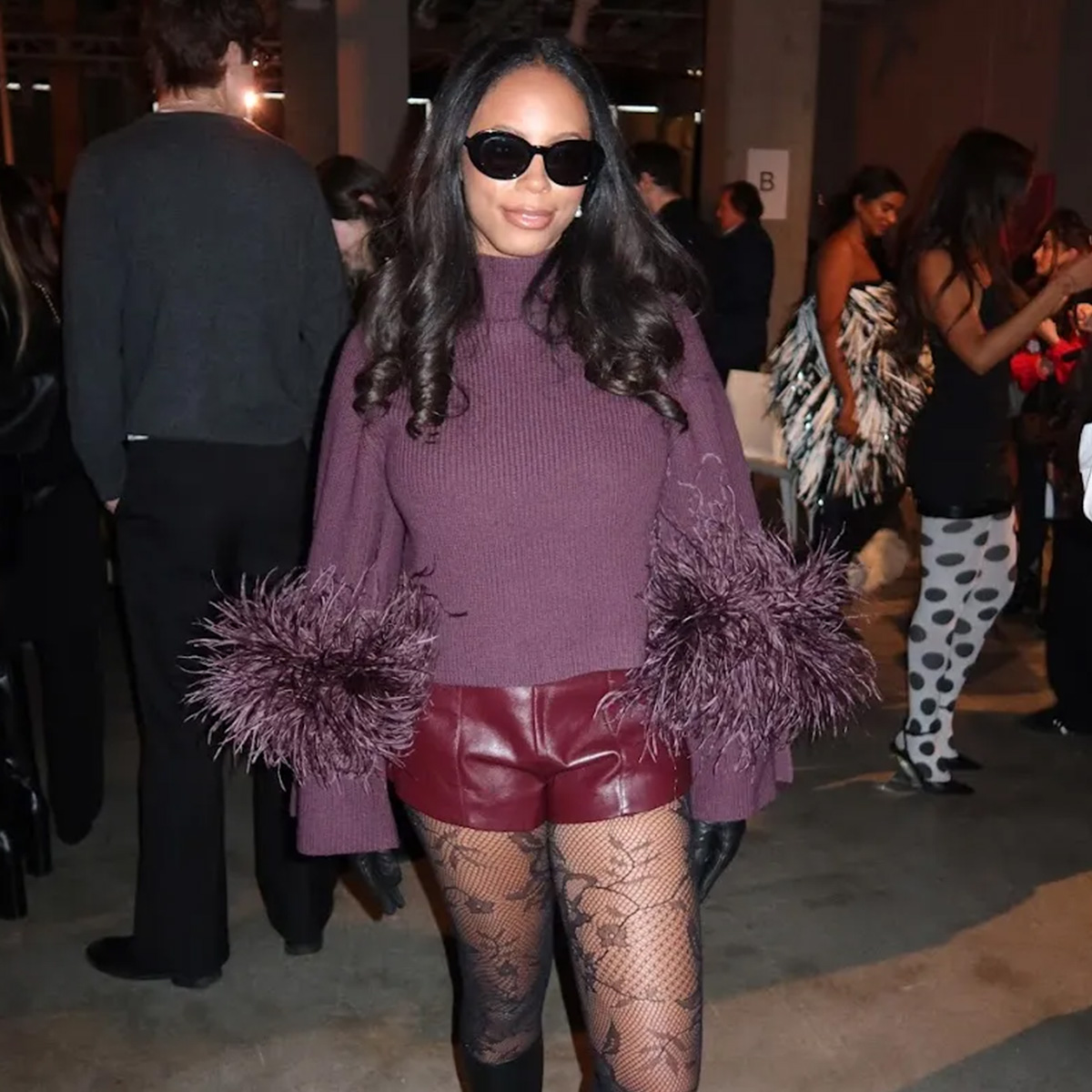 sierra mayhew attending new york fashion week