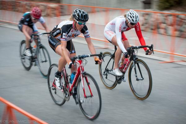 Erica Allar (RideClean/PatentIt.com), Alison Powers (Now And Novartis For MS) and Whitney Schultz (Paceline Projects p/b Veloforma) in the winning break that lapped the field.