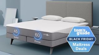 A Sleep Number mattress with a Tom&#039;s Guide Black Friday mattress deals badge