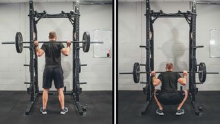 Russell from Team CC gyms shows off his deep squat form