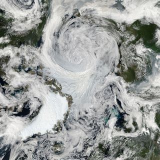 Arctic Storm Seen from Space