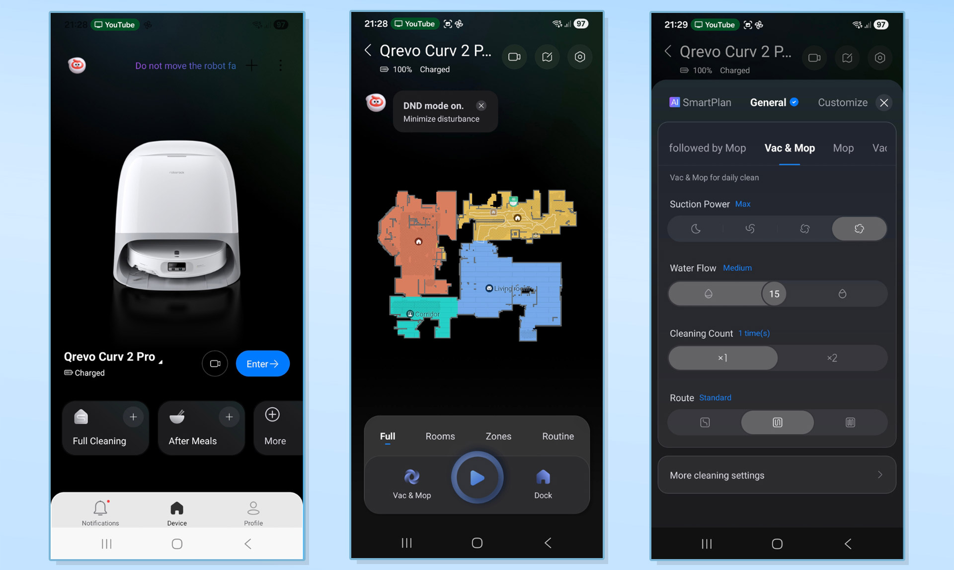Roborock-Qrevo-Curv-2-Pro app screenshots