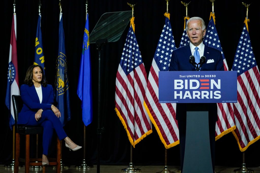 Joe Biden and Kamala Harris.