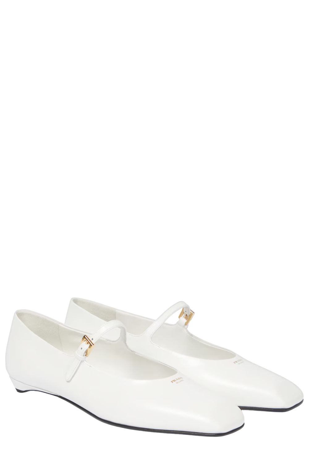 Prada Leather Mary Jane flats