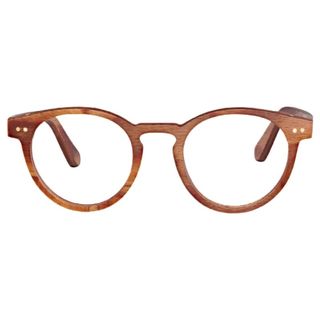 wooden framed glasses