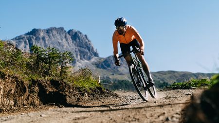 Basso Palta II being ridden on a gravel track in Italy 