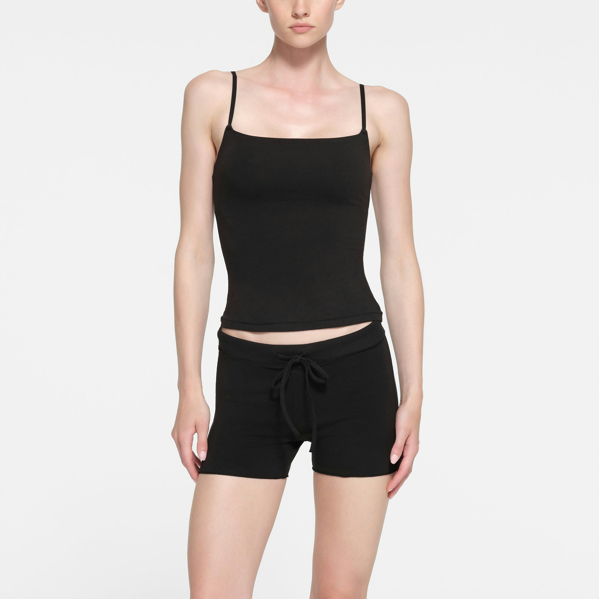 Cotton Jersey Cami | Soot | Xxs