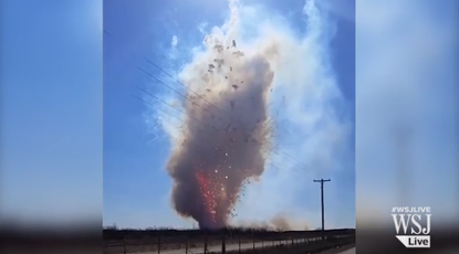 Texas blew up 20,000 pounds of fireworks