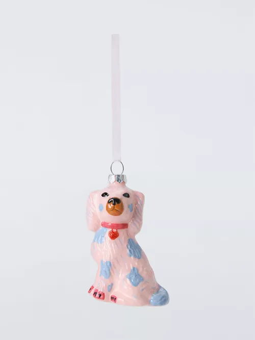 Heirloom Splendour Pink Dog Bauble