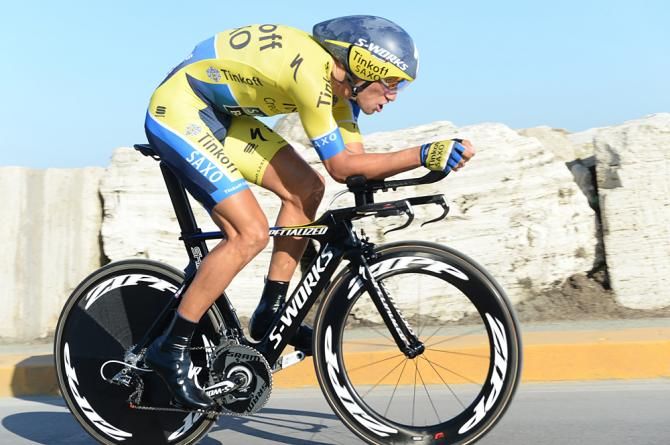 A Tinkoff-Saxo during the final time trial