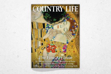 Cover of Country Life 11 February, 2026 featuring The Kiss by Gustav Klimt