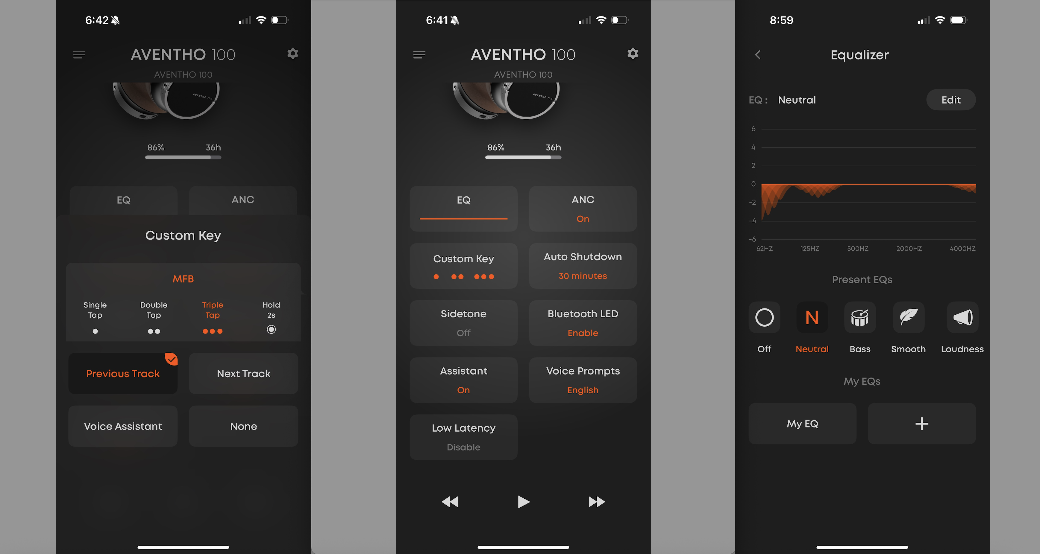 Beyerdynamic Aventho 100 headphones on a wooden table
