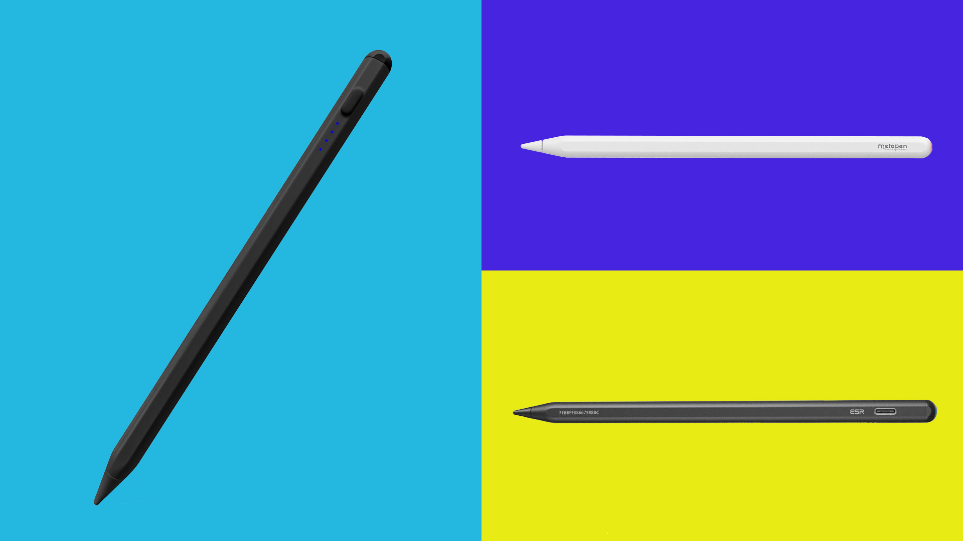 Three top Apple Pencil alternatives. 