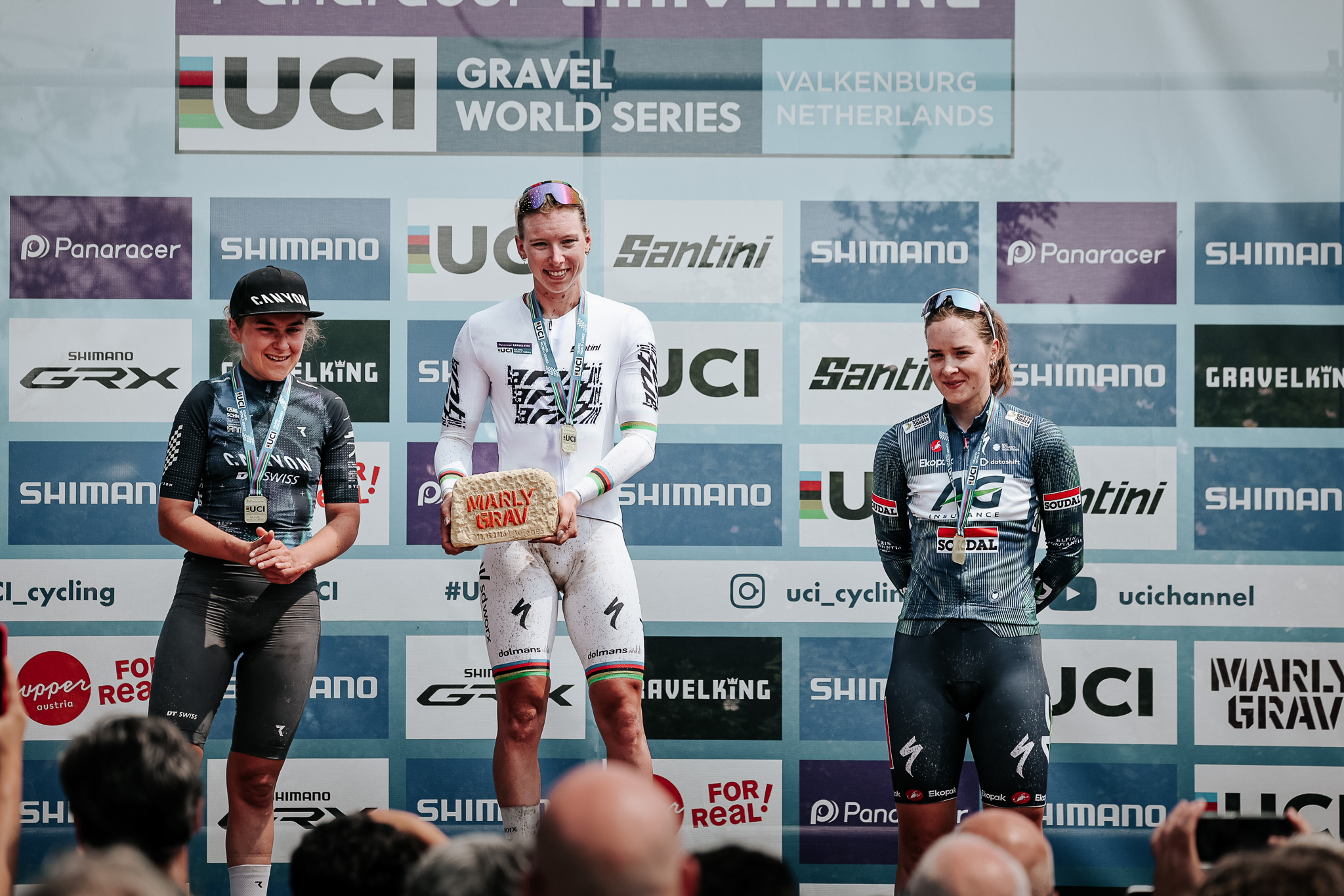 Lorena Wiebes after winning Marly Grav